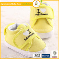 2015 hot sale fashion beautiful free shipping sweet girl cotton shoes comfortable design fabric baby shoes